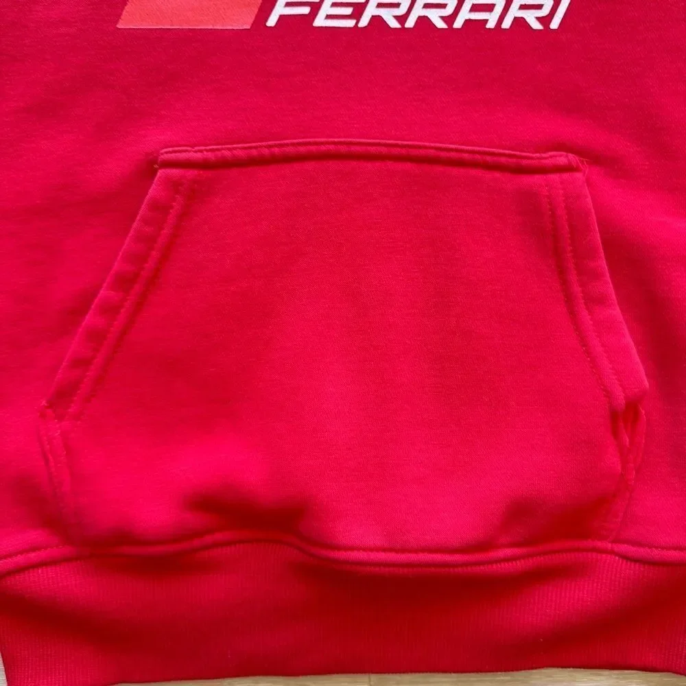 Scuderia Ferrari Official Youth Hoodie Logo Red SZ M #2479